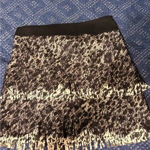 Ann Taylor Black and Cream Skirt